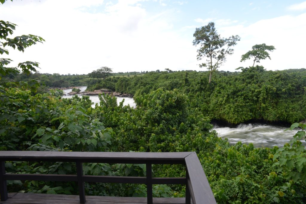 Uganda family safari: view of Nile at Wild Waters Lodge. Copyright©2015 reserved to photographer. Contact mapandfamily.com