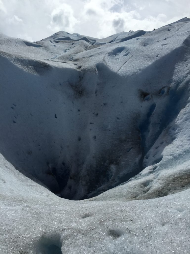 Hole in the glacier. Copyright©2015 reserved to photographer. Contact mapandfamily.com