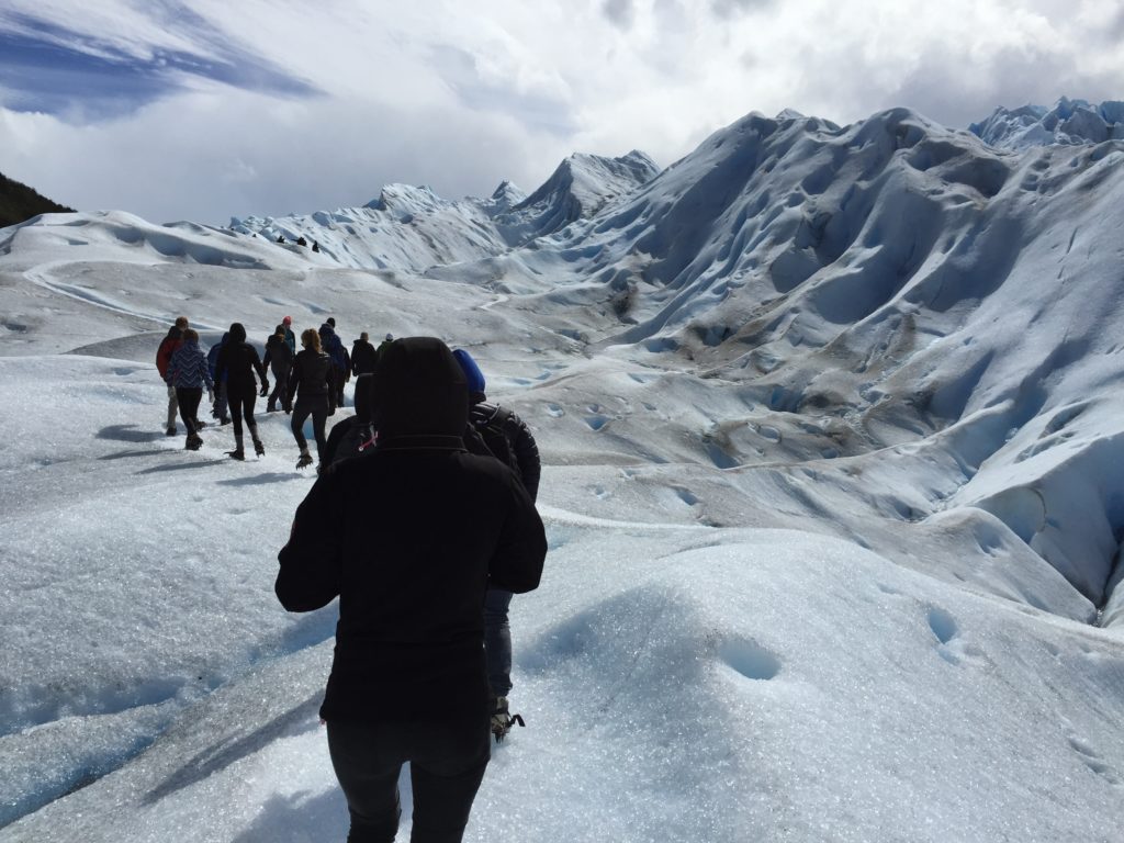Group walking on the glacier. Copyright©2015 reserved to photographer. Contact mapandfamily.com
