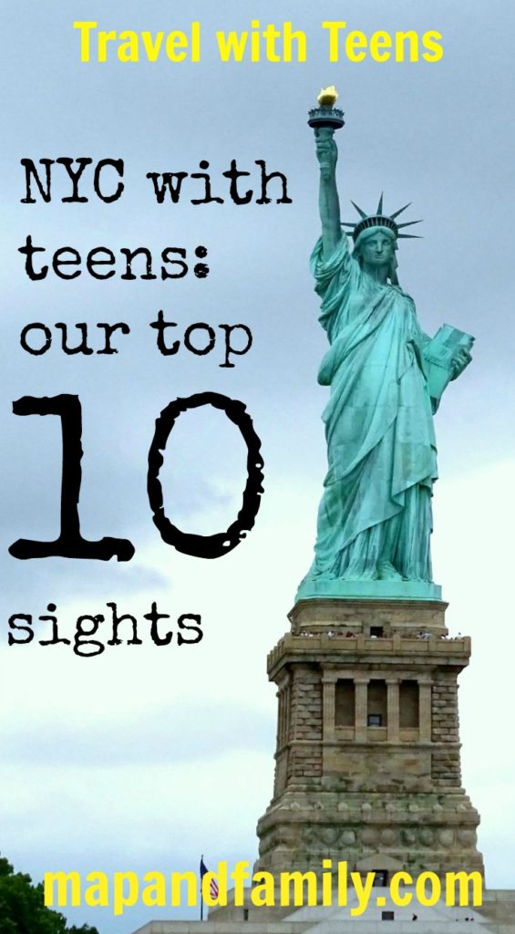 NYC with teens - top 10 sights