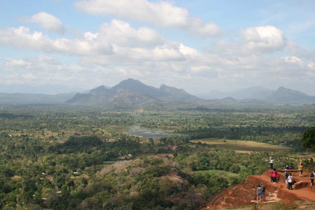 Places to visit in Sri Lanka with family. View from top of Sigiriya Rock Fortress Copyright©2017 reserved to photographer via mapandfamily.com 