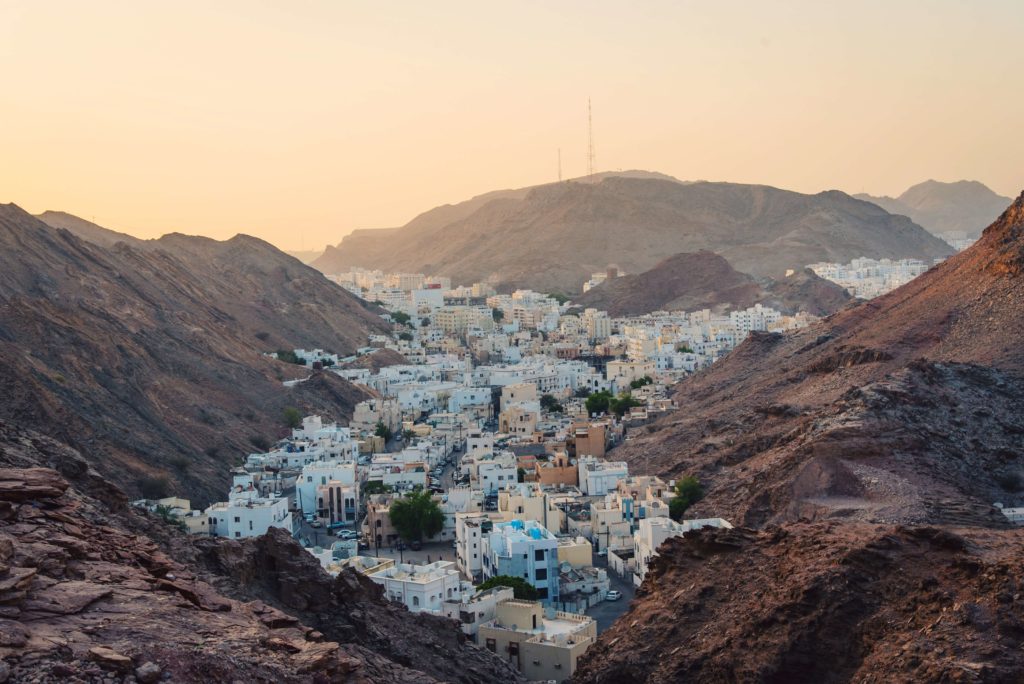 Family holidays in Oman: view over Muscat 