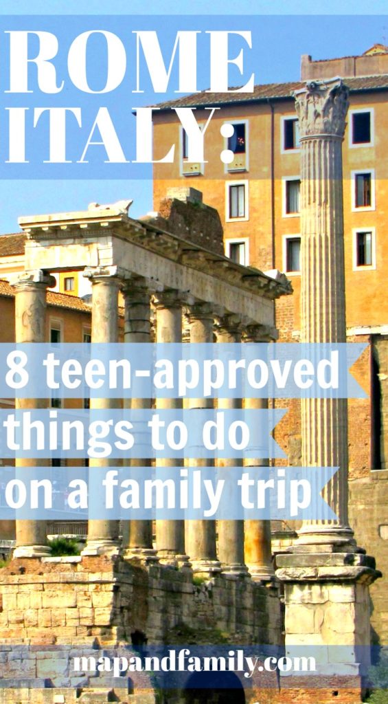 Rome with teens, 8 teen-approved things to do in Rome in three days. Copyright © mapandfamily.com 