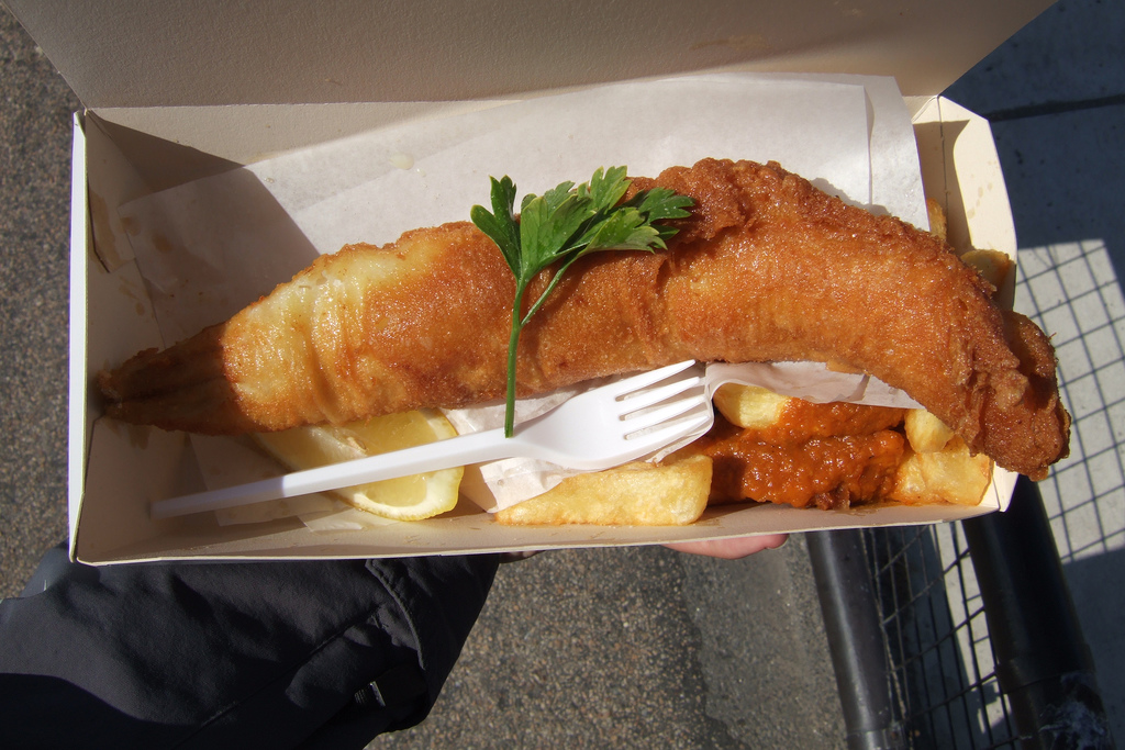 Cycle the Camel Trail to Padstow for a takeaway lunch of fish and chips 
