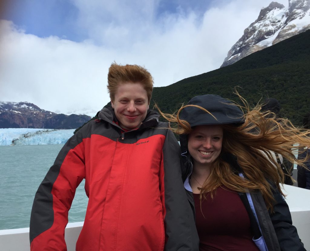 Windswept passengers on boat to glacier. Copyright©2015 reserved to photographer. Contact mapandfamily.com