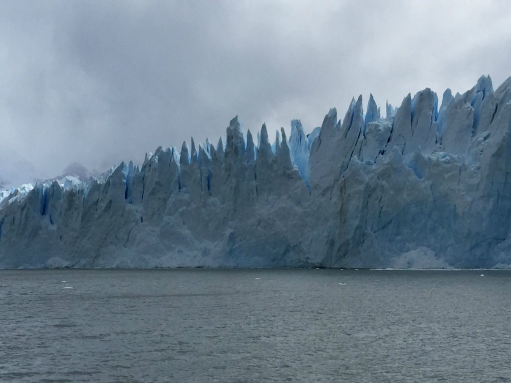 Jagged edge of Perito Moreno glacier. Copyright©2015 reserved to photographer. Contact mapandfamily.com