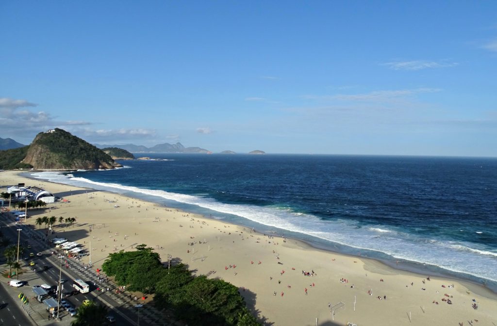 Rio with family Copacabana from hotel Copyright©2016 reserved to photographer via mapandfamily.com