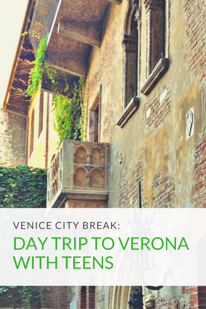 Day trip to Verona with teenagers. Things to do in Verona from the Arena to Juliet's balcony. Venice to Verona by train. Copyright ©2015 mapandfamily.com 