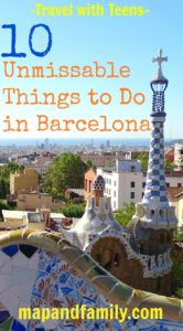 Barcelona with teens. Where to go and what to do on a family holiday in Barcelona with teenagers. #Spain #familytravel mapandfamily.com 
