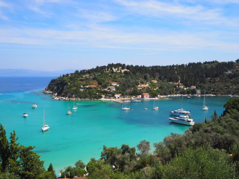 Where to find a villa with a view on Paxos island, Greece - Map & Family