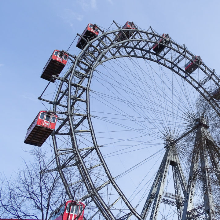 Vienna with teens, ferris wheel copyright ©2018 mapandfamily.com