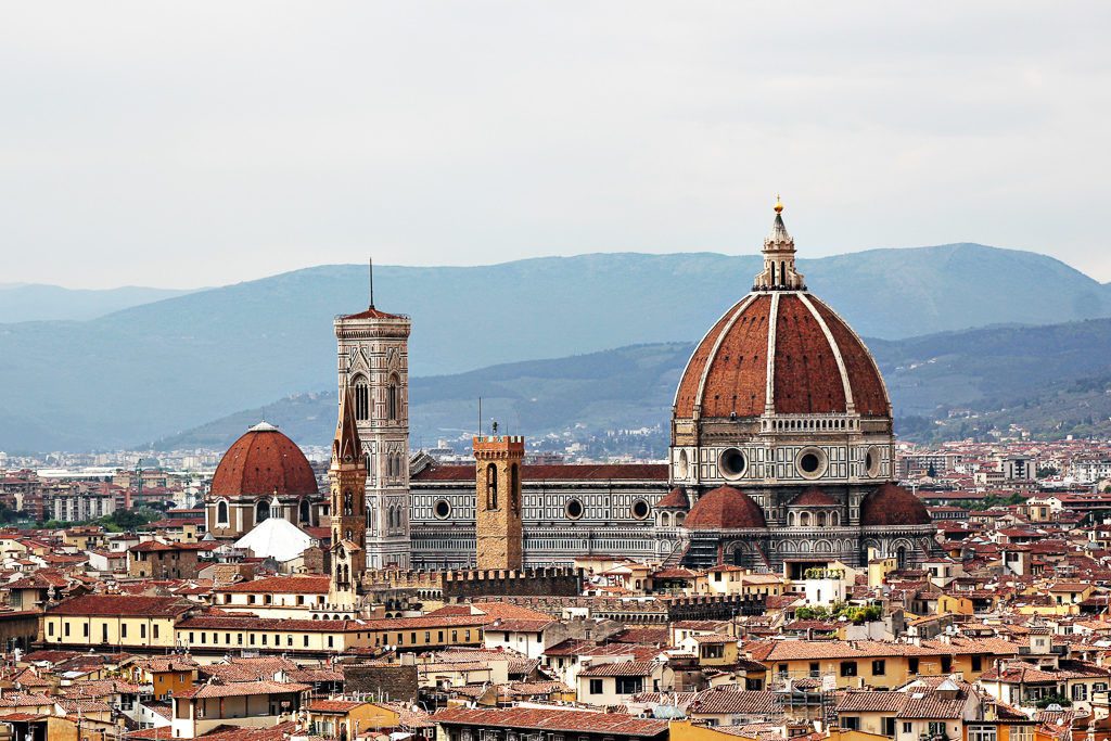Rooftop view of the Duomo in Florence