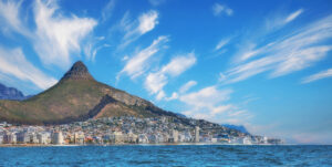 View of Sea Point and Lion's Head from the ocean