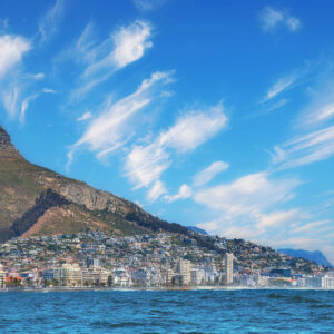 View of Sea Point and Lion's Head from the ocean
