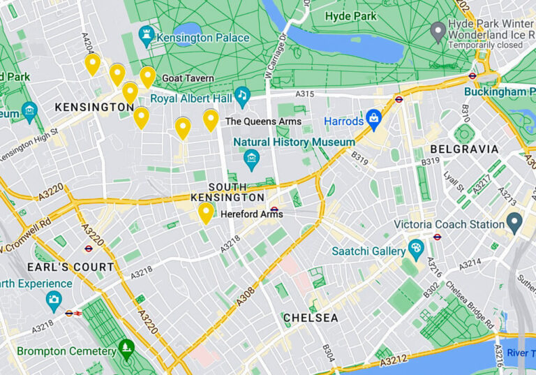 The Best Pubs near Royal Albert Hall by a local 2024 Map & Family